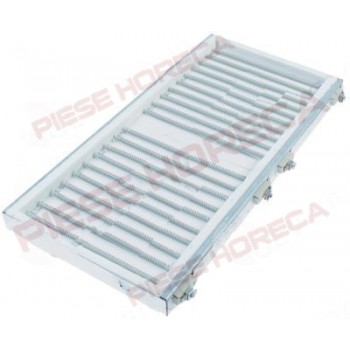 Rezistenta  ceramica  rectangulara  IRCA,  2 circuite 2000W, alimentare 230V, dimensiuni – 490x245mm. Pentru plite TECNOINOX, NAYATI 